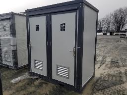 2025-Toilette portable BASTONE , 2 cabines de toilette privée