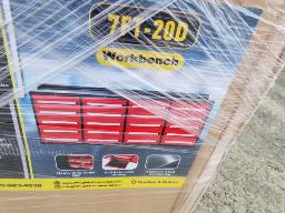 EMC-coffre 20 tiroirs, 87''x26''x43'', rouge