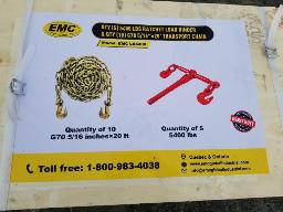5 Tensionneurs à chaine 5400 lbs, 10 chaines 5/16 20 pi G70