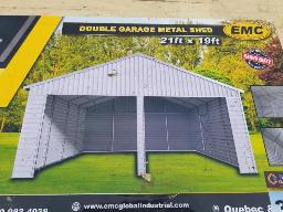 Hangar en métal 21'x19'x12'