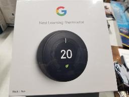 Thermostat nest learning de Google , noir, neuf