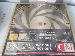 2 Lames multi fonctions 14'' bois-métal-plastique