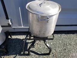 Chaudron en aluminium avec bruleur