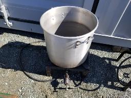 Chaudron en aluminium avec bruleur