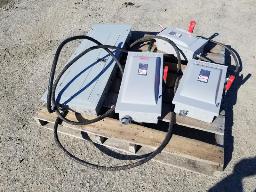 Boite électrique avec disjoncteur cutler-hammer, 3 interrupteurs de sécurité 600 volts