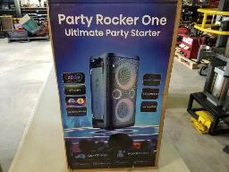 Haut parleur pour fête HISENCE 300W, radio FM, bluethooth, led, clignotant et plus, neuf