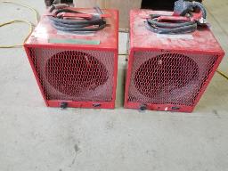 2 Chaufrettes portatives 4800W, 220 volts