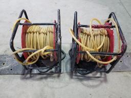 2 Dévidoirs boyau à air d'environ 100', 1/4