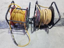 2 Dévidoirs boyau à air d'environ 100', 1/4