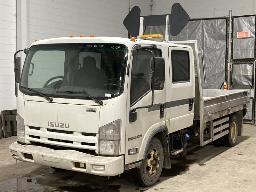 2011, ISUZU NPR, CAMION À 6 ROUES    BENNE-PLATEAU,