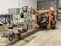 2007, JLG (TOWAB) T500J, NACELLE SUR REMORQUE