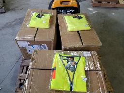 3 Caisses de vêtements de sécurité grandeurs variées (grandeur : XL, 2XL) neufs