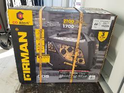 2025 FIRMAN, Génératrice 2100/1700W à essence, 1 prise 20A-120V + 1 prise 30A-120V + 1 prise USB 5V Dc