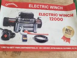 Treuil 12000 lbs avec télécommande, neuf