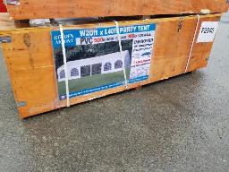 CHERY-Tente de réception 20'x40', PVC 500GR et toile latérale PVC 308G Boite: 28''x80''x26''