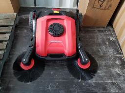 TECHCLEAN-Balai manuel : 1 brosse rotative, 2 brosses latérales, neuf