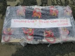 2025-Élingue de chaine de levage à double jambes avec crochet 8 mcx