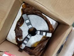 Chuck 6'' intérieur-extérieur, 3 dents (nef), back plate