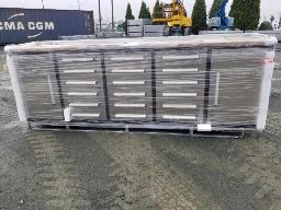 2025 Coffre 112''x24''x36'', 18 tiroirs, 2 cabinets (Stainless)