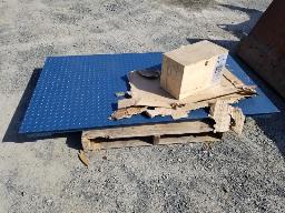 Balance commerciale industrielle, cap 10000 lbs, 4'x7', afficheur numérique bluethooth