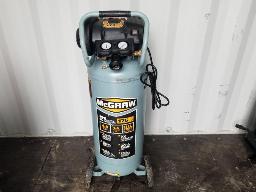 MCGRAW, Compresseur à air vertical sans huile, 21 gallons, 1.5HP, 175 PSI, 110V