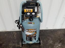 MCGRAW, Compresseur à air vertical, 20 gallons, 135 PSI, 110V