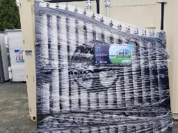 2025 CHERY, Portail de 14' en deux sections de 7', motif d'arbre