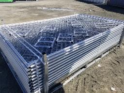 2025, 20 panneaux de clôture de chantier portables 6'x10'