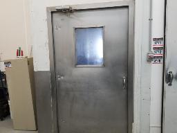 Porte battante en stainless 48''x84''