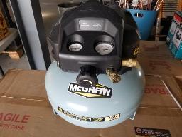 MCGRAW-Compresseur sans huile , 6 gallons, 150 PSI
