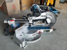 HERCULES-Scie à onglets 12'' combinée coulissante double biseau de 12''