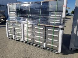 2025 CHERY-Coffre 10', 30 tiroirs, 2 portes 112''x22''x71''   (Stainless)