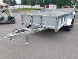 2026 METALXPERT MX72144T, Remorque en acier galvanisé 2 essieux tandem 6 pi. x 12 pi.,