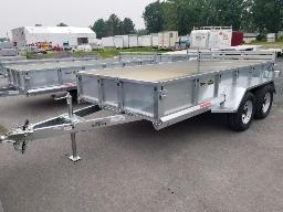 2026 METALXPERT MX72144T, Remorque en acier galvanisé 2 essieux tandem 6 pi. x 12 pi.,