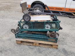 Lot de 6 chariots sur roues