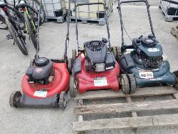 3 Tondeuses à essence