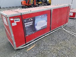 2025 GOLD MOUNTAIN-Abri 30x65x15, simple trust, PE, 300G, Boitier: 116''x30''x41'', poids 1120kg