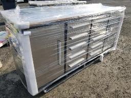 2025-CHERY-Coffre 10 tiroirs, 2 portes, 88''x24''x38'', stainless