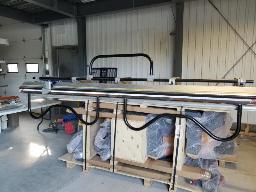 Plieuse 10' avec couteau et un dérouleur avec couteau