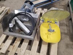 Lavabo en stainless, douche oculaire