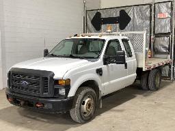2009, FORD F-350 XL, CAMION À 6 ROUES    PLATE-FORME