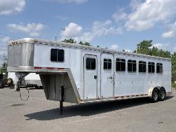 2003, FEATHERLITE 9641, REMORQUE à chevaux À SELLETTE 2 ESSIEUX,