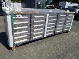 Coffre 30 tiroirs en stainless, neuf