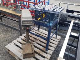 1 tour bois + 1 presse drill + 1 banc de scie