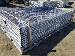 2025, 20 panneaux de clôture de chantier portables 6'x10' (4 avec imperfection)