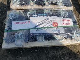 Élingue de chaine de levage à double jambe avec crochet, 8 mcx, 5/16 7' G80, neuve