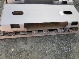 2 plaques montage pour skid steer 15''x45''