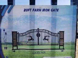 Portail 20', dessin chevreuil tour de pierre, ouverture 15'