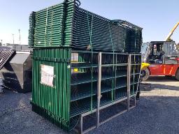 Clôture à bétail, 54 panneaux, 2 portes 10'x5'/panneau