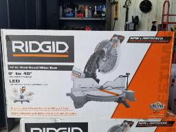RIDGID R4123 Scie à onglet à biseau double 12'' 110V